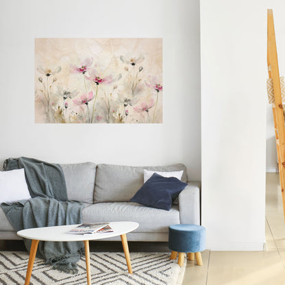 LEGGEREZZA DIPINTA Poster orizzontale staccabile e attaccabile