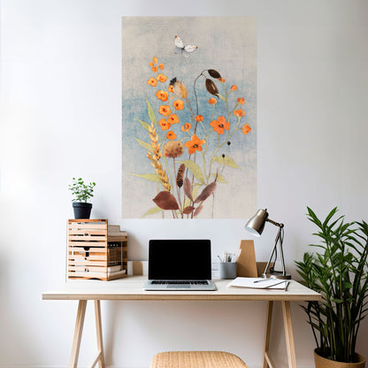 WHISPERS OF WILDFLOWERS Peel and Stick Vertical Poster