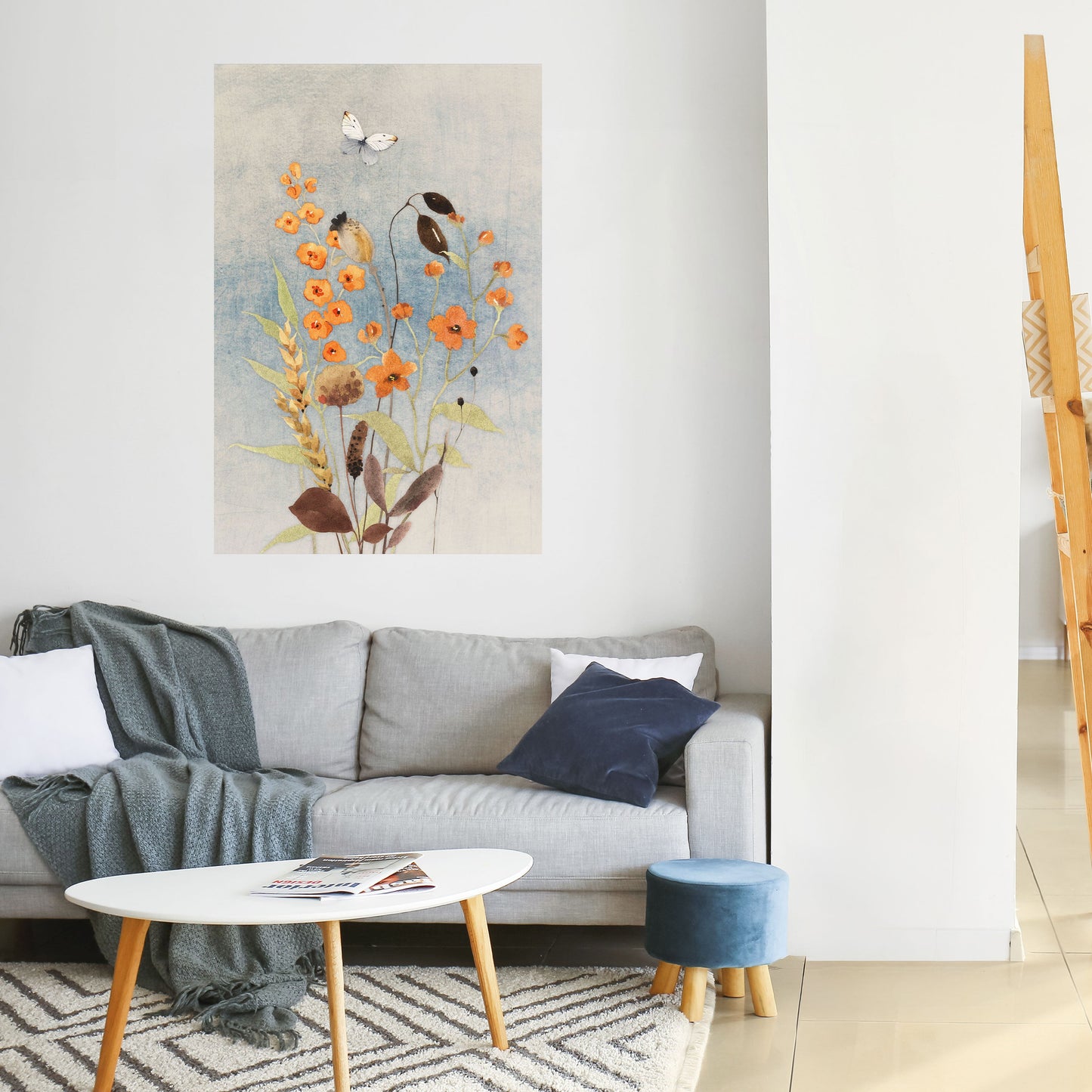 WHISPERS OF WILDFLOWERS Peel and Stick Vertical Poster