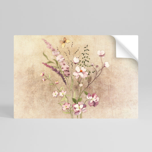 FLOWERED REVERIE Poster orizzontale staccabile e attaccabile