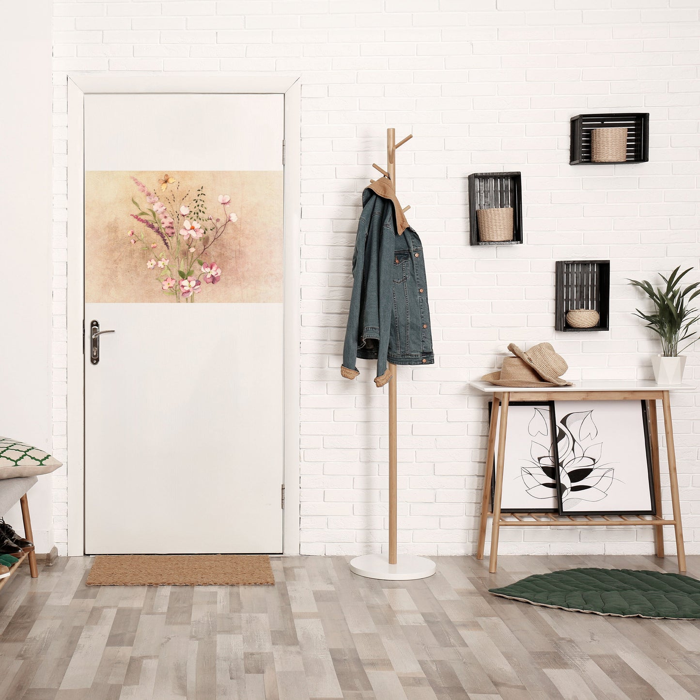 FLOWERED REVERIE Poster orizzontale staccabile e attaccabile