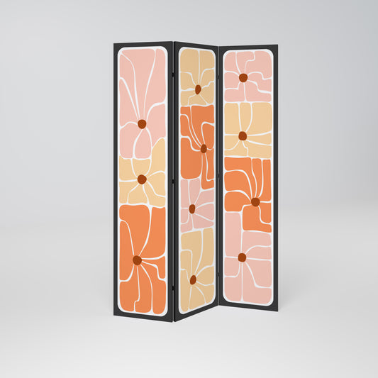 FINE CURRENTS Divisorio decorativo per ambienti a 3 pannelli