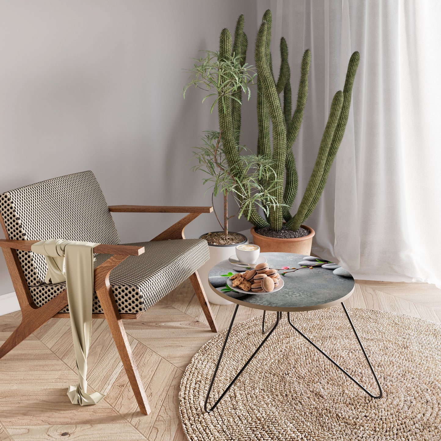 STONES AND BLOSSOMS Tavolino da Salotto Ø60