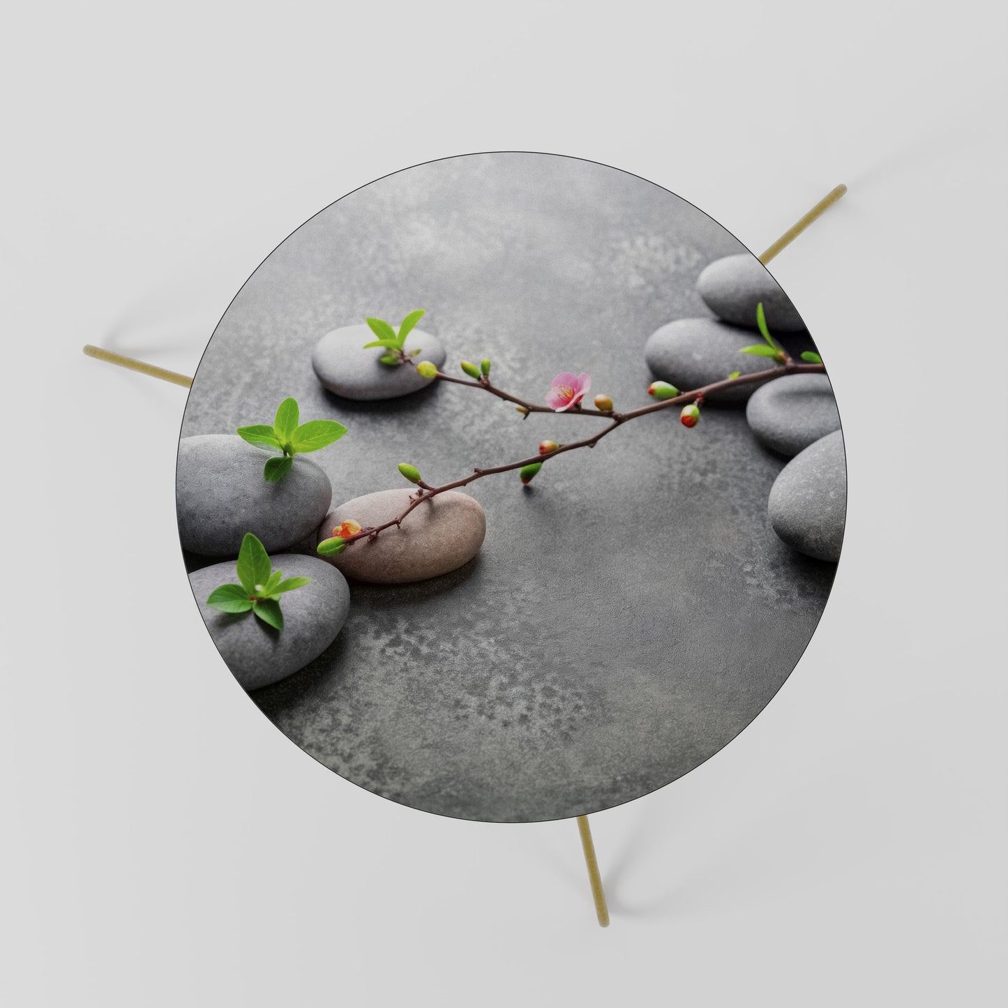 STONES AND BLOSSOMS Tavolino da Salotto Ø60