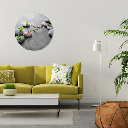 STONES AND BLOSSOMS Decorazione da Parete Rotonda