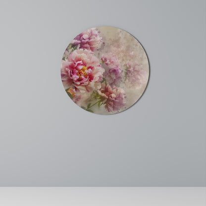 PEONY WHISPER Decorazione da Parete Rotonda