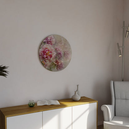 PEONY WHISPER Decorazione da Parete Rotonda