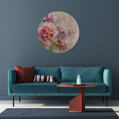 PEONY WHISPER Decorazione da Parete Rotonda