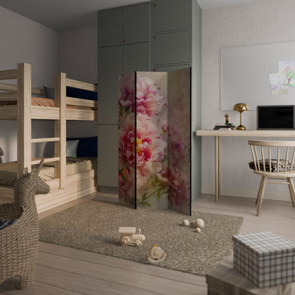 PEONY WHISPER Divisorio decorativo per ambienti a 3 pannelli