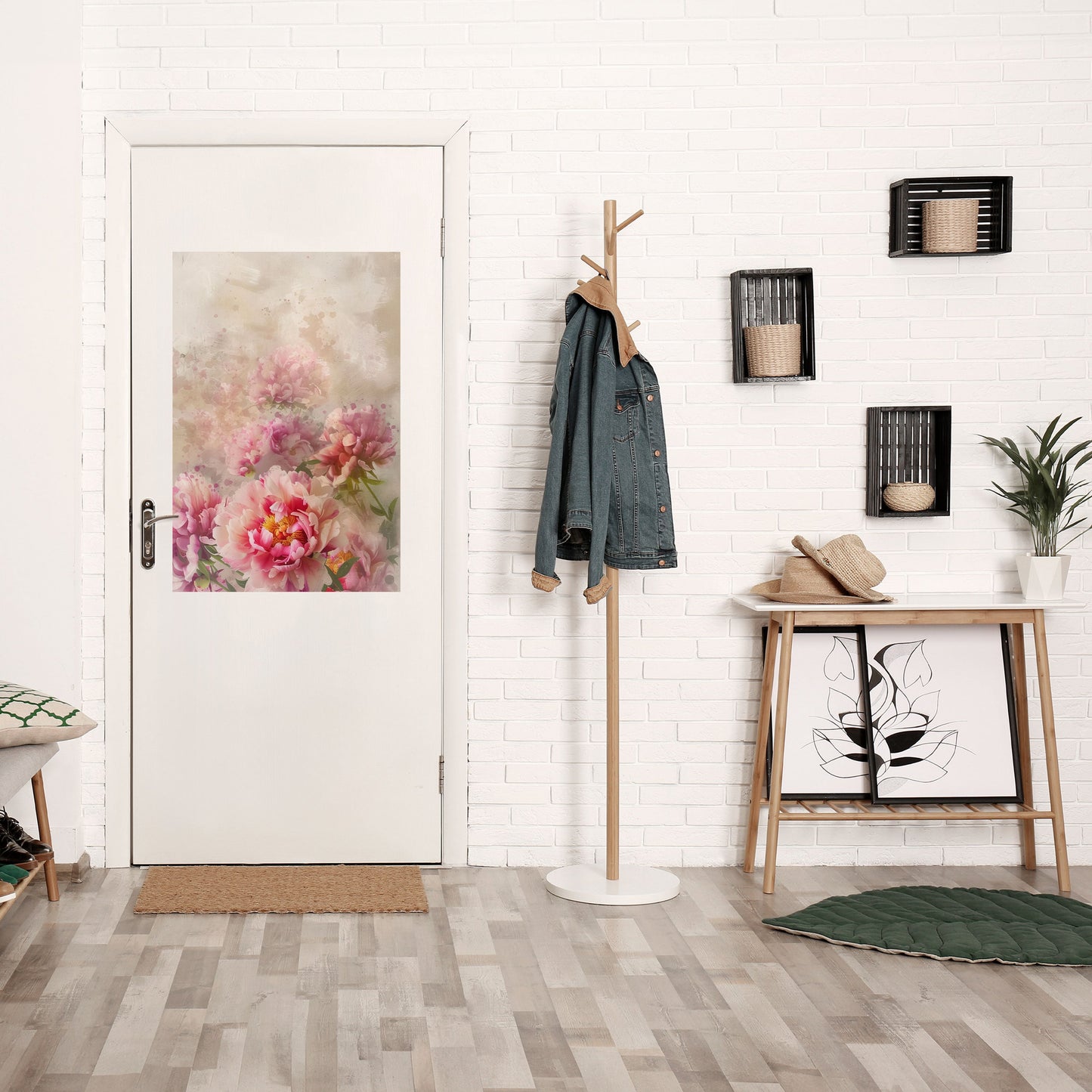 PEONY WHISPER Poster verticale staccabile e attaccabile