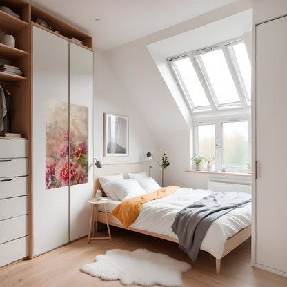 PEONY WHISPER Poster verticale staccabile e attaccabile