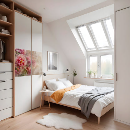 PEONY WHISPER Poster orizzontale staccabile e attaccabile