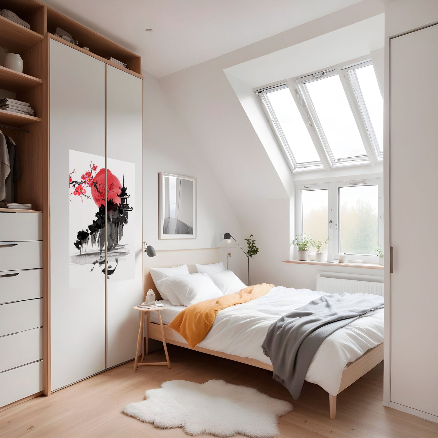 Poster verticale staccabile e attaccabile CHERRY SHADOWS