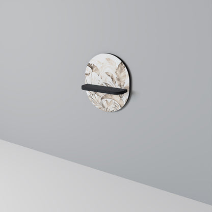 GRACEFUL DAYS Mensola Ovale Decorativa con Finitura Nera