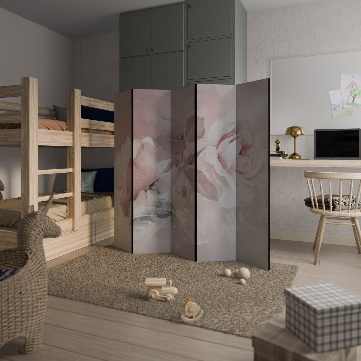 GRACEFUL DAYS Divisorio decorativo per ambienti a 5 pannelli