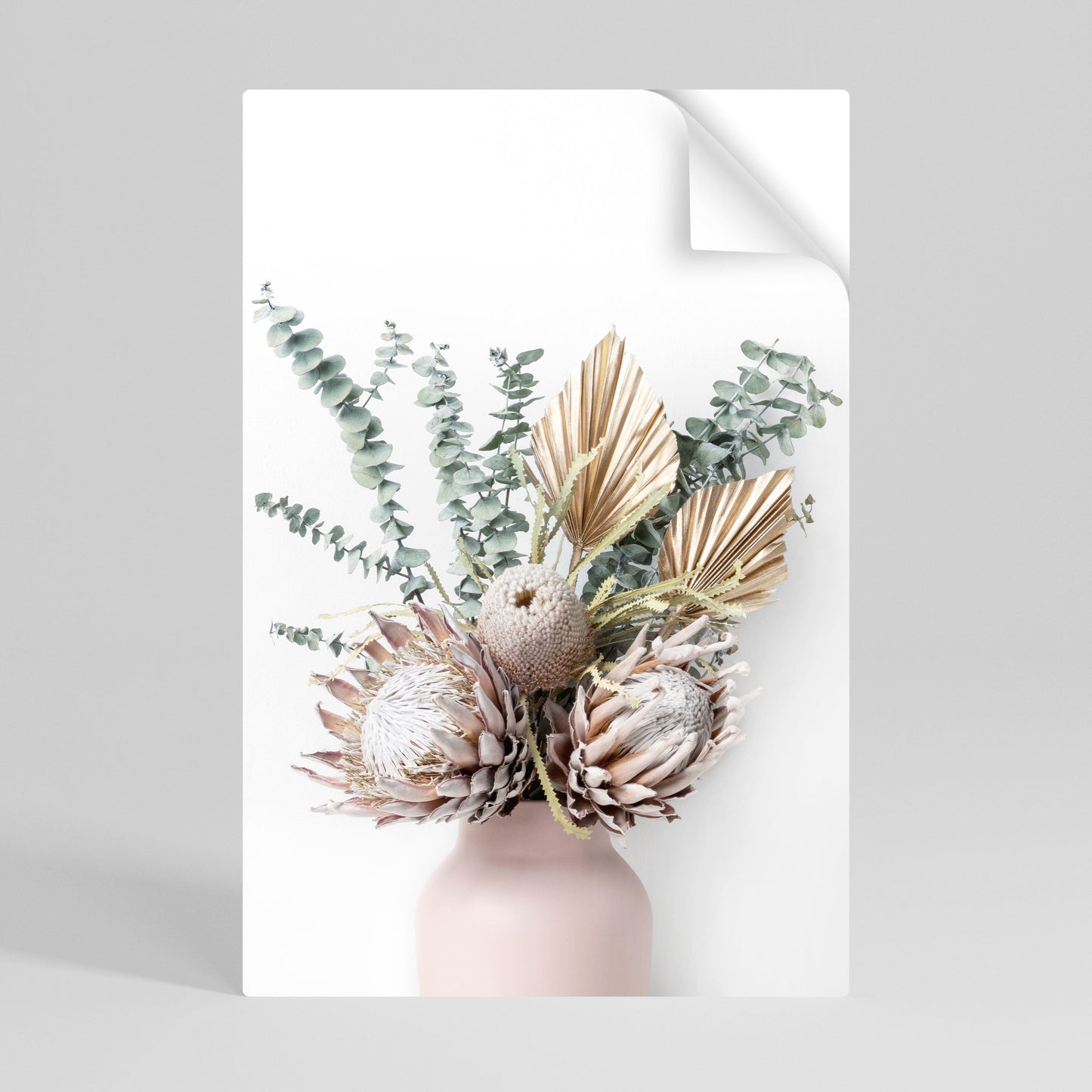 Poster verticale staccabile e attaccabile "LA CAVALIERA DORATA DELLA NATURA"