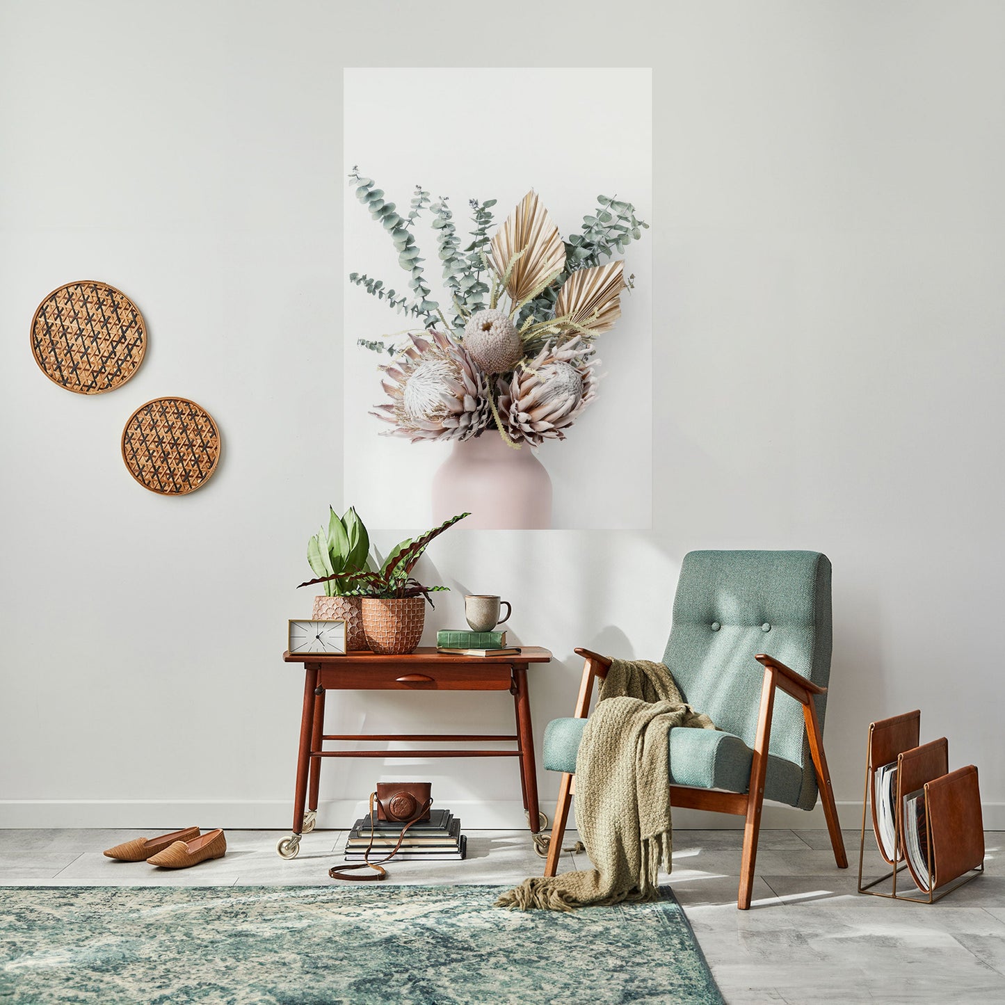 Poster verticale staccabile e attaccabile "LA CAVALIERA DORATA DELLA NATURA"