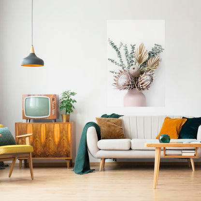 Poster verticale staccabile e attaccabile "LA CAVALIERA DORATA DELLA NATURA"