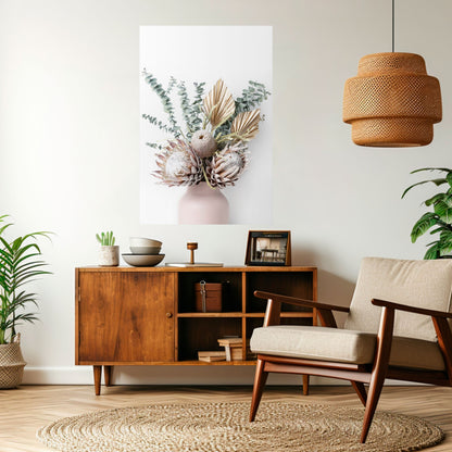 Poster verticale staccabile e attaccabile "LA CAVALIERA DORATA DELLA NATURA"