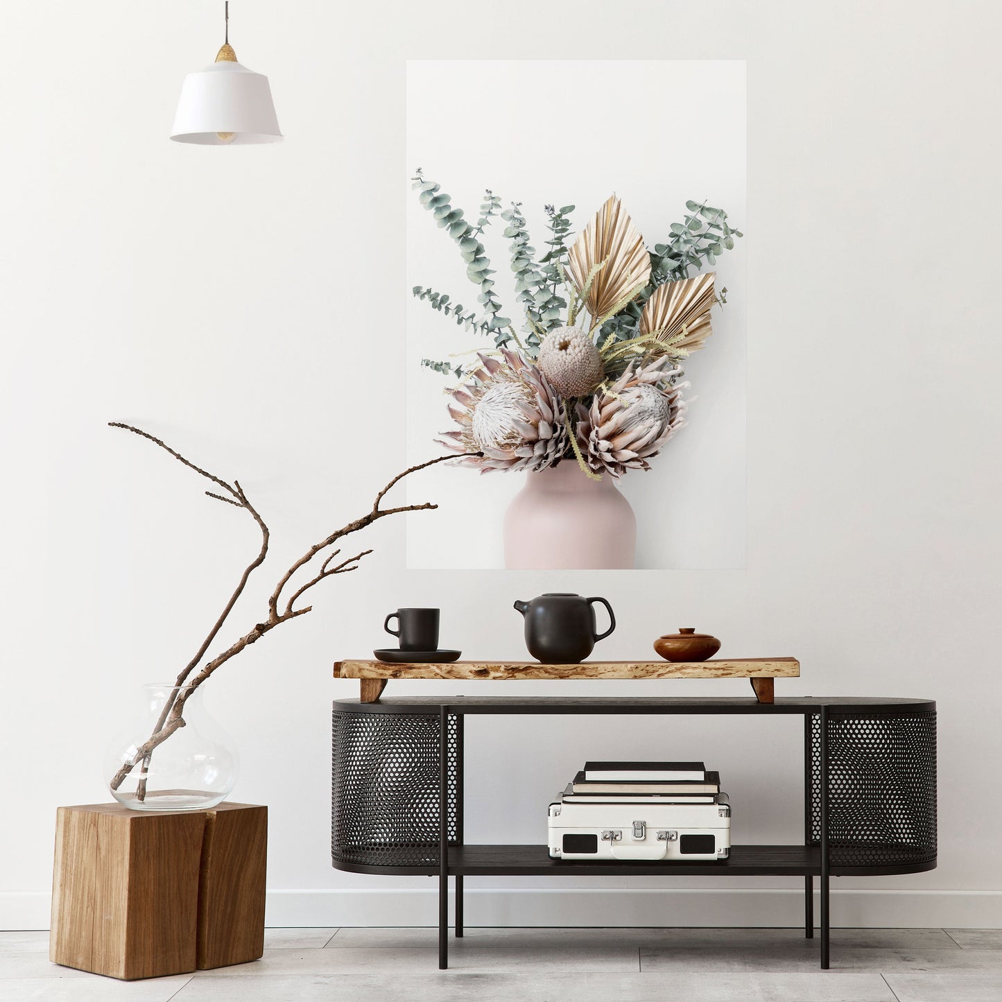 Poster verticale staccabile e attaccabile "LA CAVALIERA DORATA DELLA NATURA"