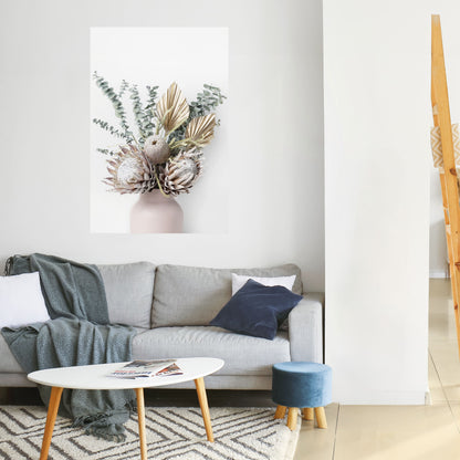 Poster verticale staccabile e attaccabile "LA CAVALIERA DORATA DELLA NATURA"