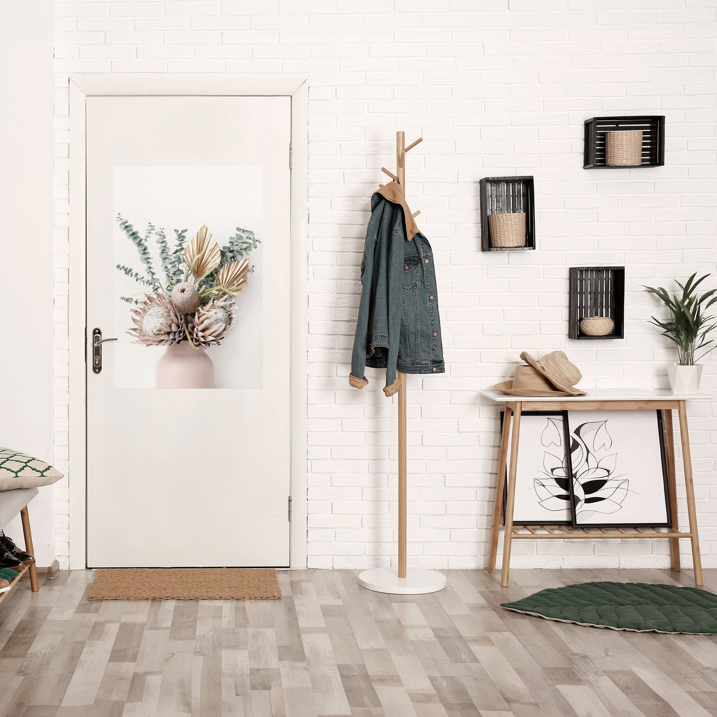 Poster verticale staccabile e attaccabile "LA CAVALIERA DORATA DELLA NATURA"