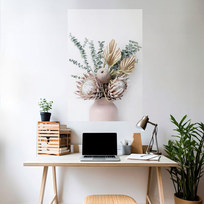 Poster verticale staccabile e attaccabile "LA CAVALIERA DORATA DELLA NATURA"