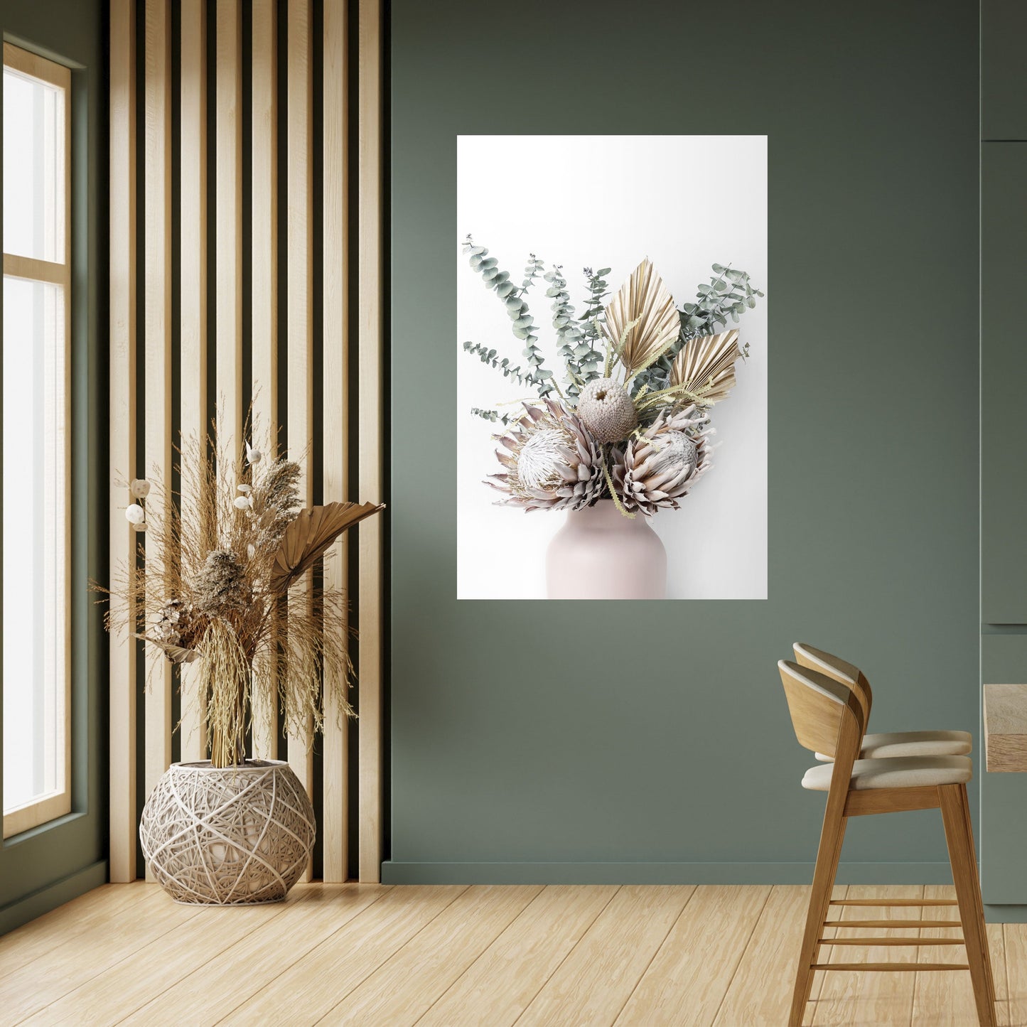 Poster verticale staccabile e attaccabile "LA CAVALIERA DORATA DELLA NATURA"