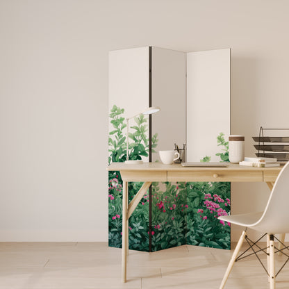 FLORAL SERENITY BARRIER Divisorio decorativo per ambienti a 3 pannelli