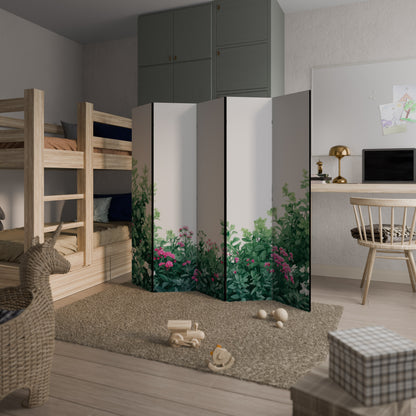 FLORAL SERENITY BARRIER Divisorio decorativo per ambienti a 5 pannelli