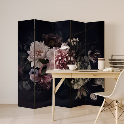 PURE BLOSSOM Divisorio decorativo per ambienti a 5 pannelli