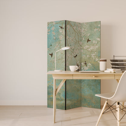 BLOOMING CHARM Divisorio decorativo per ambienti a 3 pannelli