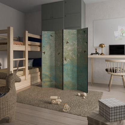 BLOOMING CHARM Divisorio decorativo per ambienti a 4 pannelli