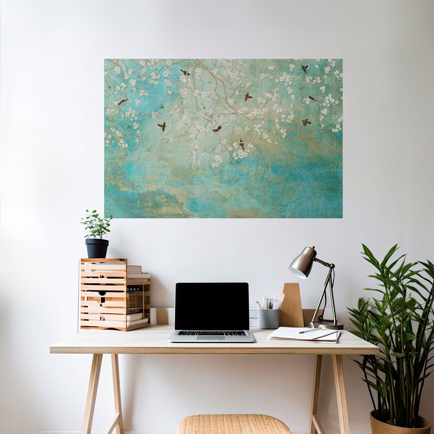 Poster orizzontale staccabile e attaccabile BLOOMING CHARM