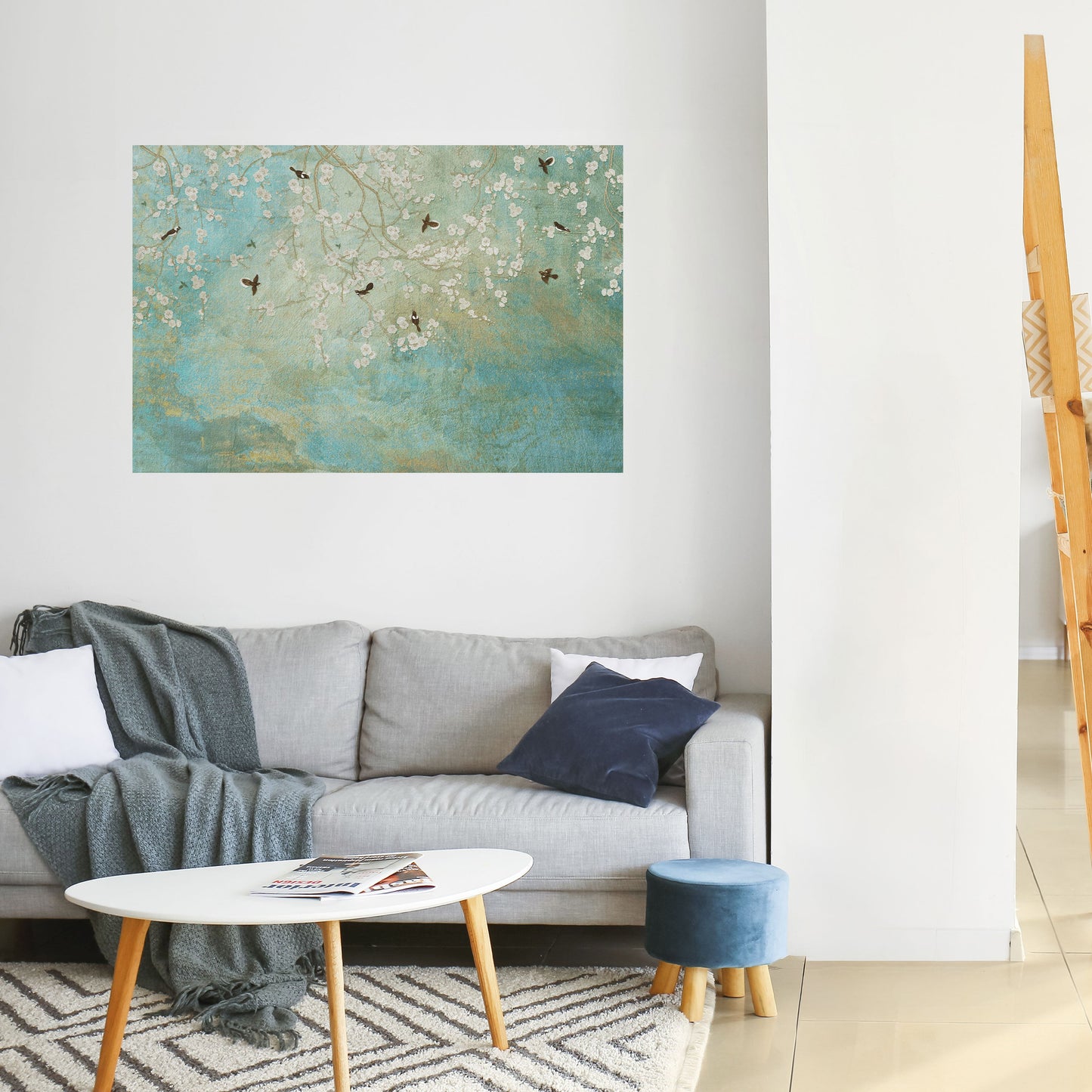 Poster orizzontale staccabile e attaccabile BLOOMING CHARM