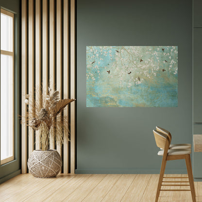 Poster orizzontale staccabile e attaccabile BLOOMING CHARM