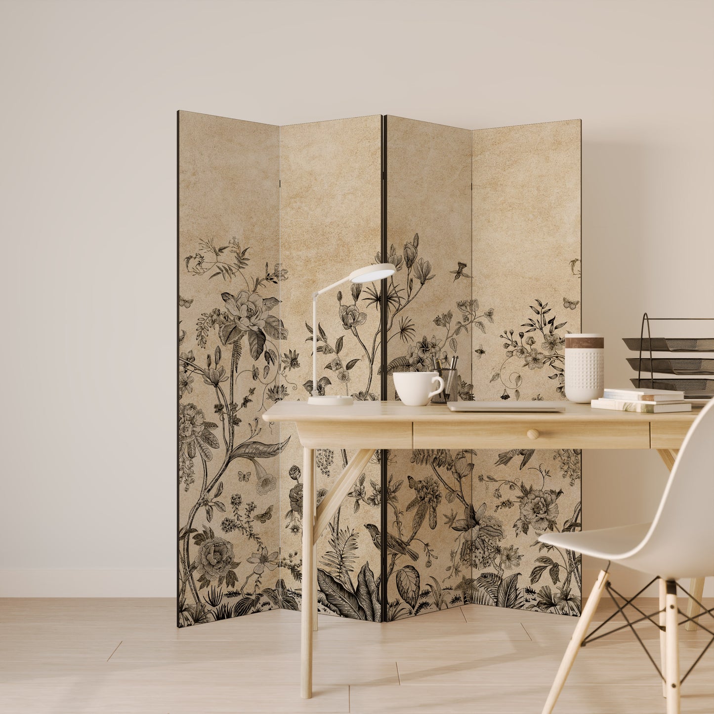 GLADE ESSENCE Divisorio decorativo per ambienti a 4 pannelli