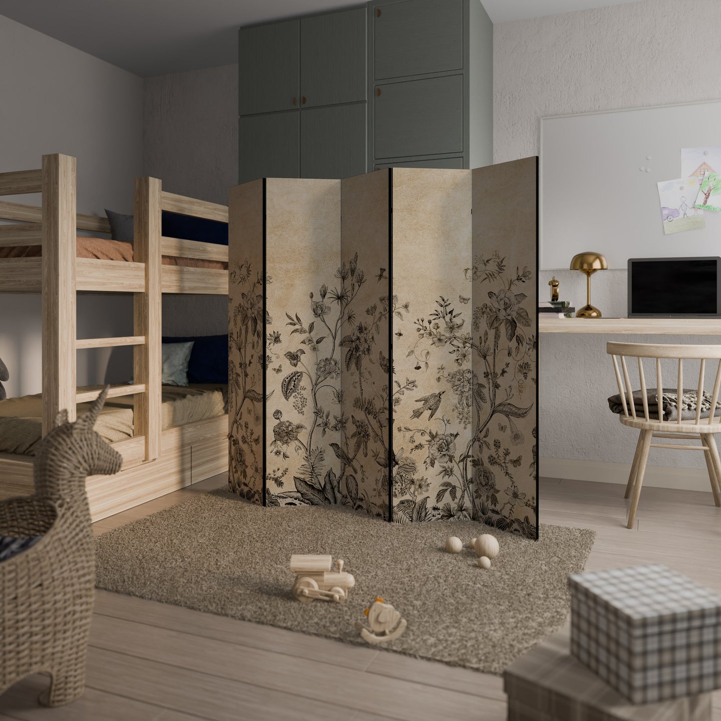 GLADE ESSENCE Divisorio decorativo per ambienti a 5 pannelli