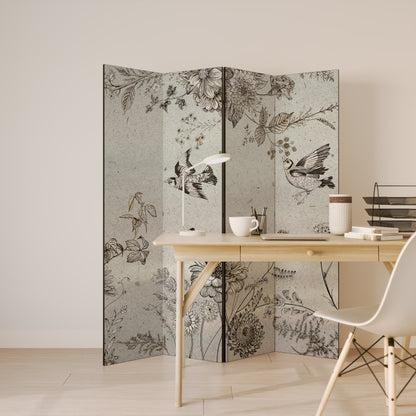 FLY ME TO THE SUN - Divisorio decorativo per ambienti a 4 pannelli