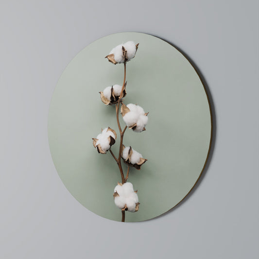 COTTON DREAMS UNFOLDED Round Wall Art