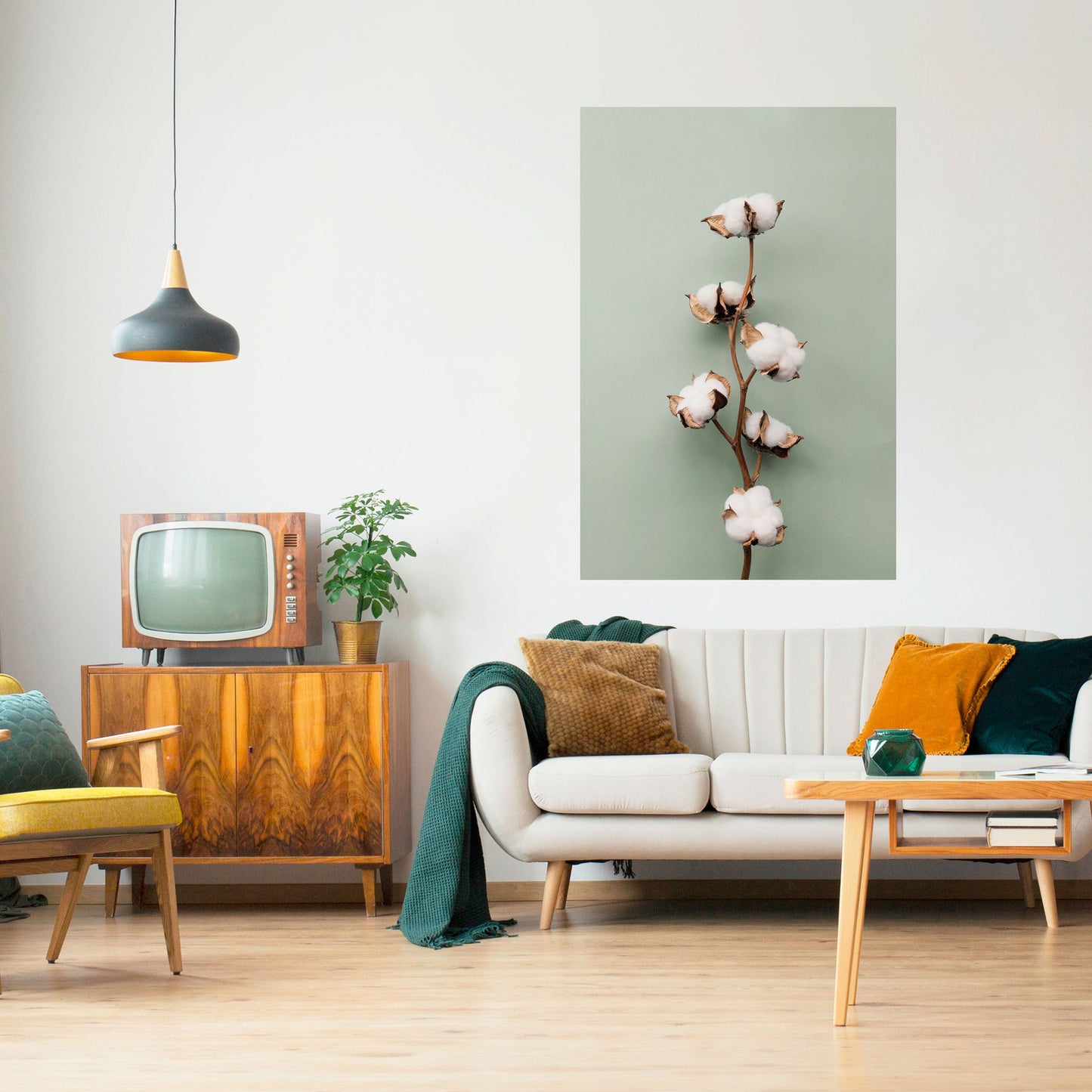 COTTON DREAMS UNFOLDED Poster verticale staccabile e attaccabile