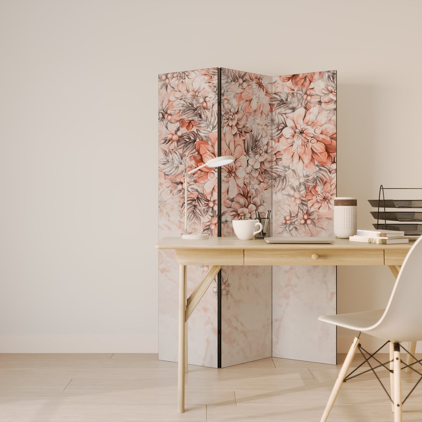 MARBLE GARDEN FANTASY Divisorio decorativo per ambienti a 3 pannelli