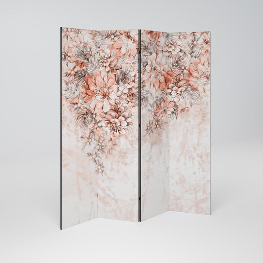 MARBLE GARDEN FANTASY Divisorio decorativo per ambienti a 4 pannelli