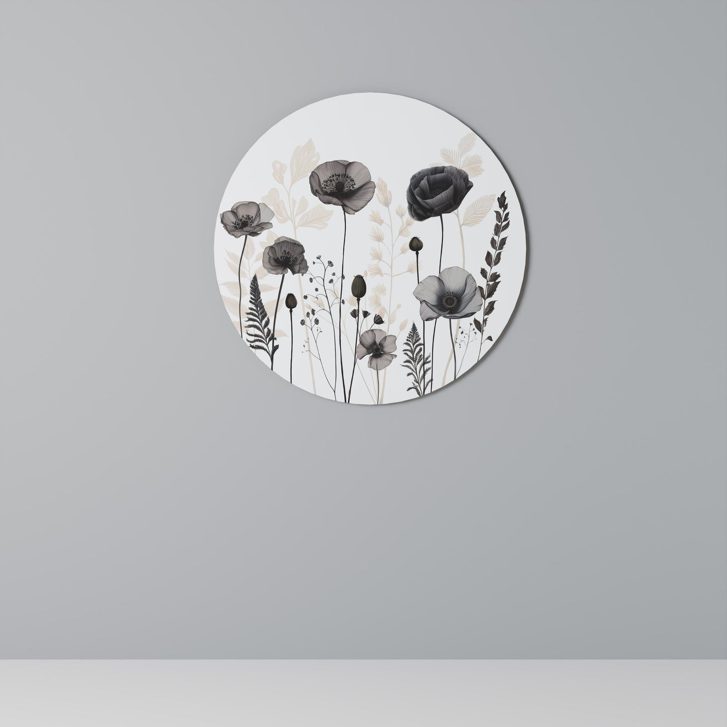 POPPY ALLURE Decorazione da Parete Rotonda