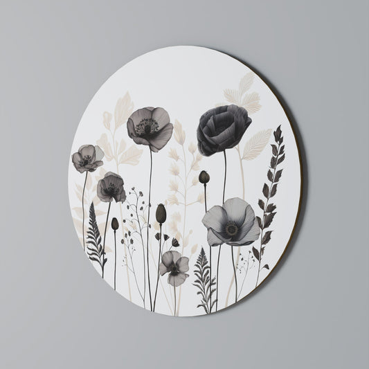 POPPY ALLURE Round Wall Art