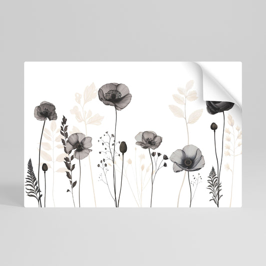 Poster orizzontale staccabile e attaccabile POPPY ALLURE