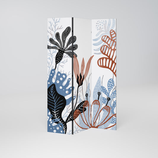 ORGANIC ASSEMBLAGE Divisorio decorativo per ambienti a 3 pannelli