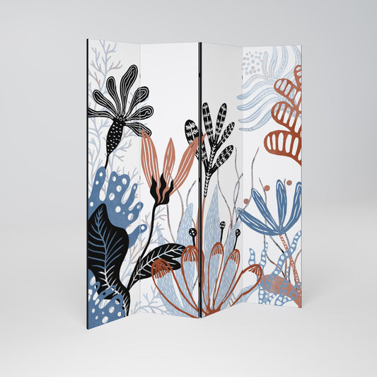 ORGANIC ASSEMBLAGE Decorative 4-Panel Room Divider