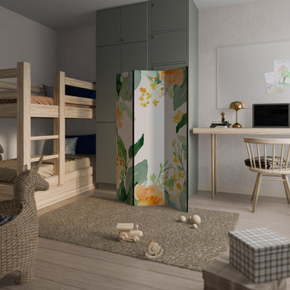 FLORAL SERENITY SPLIT Divisorio decorativo per ambienti a 3 pannelli