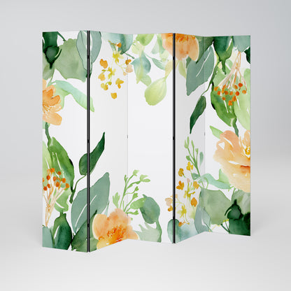 FLORAL SERENITY SPLIT Decorative 5-Panel Room Divider